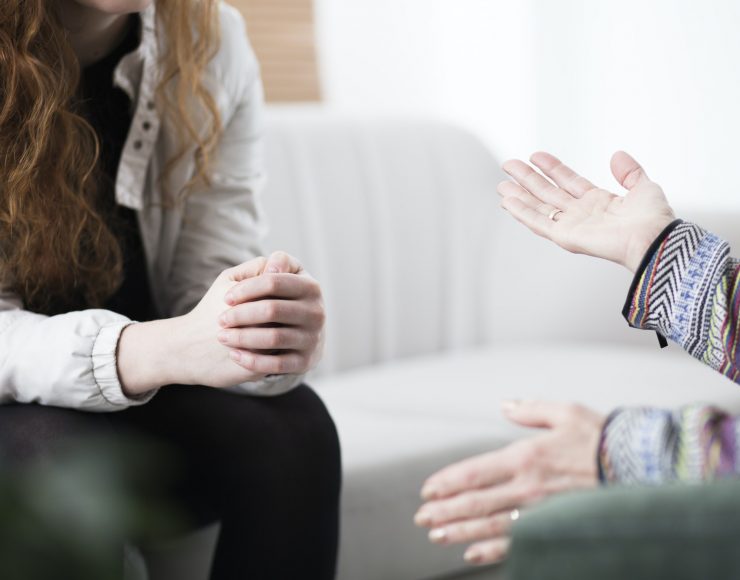 Woman with problems during therapy